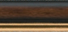 Holz Bilderrahmen M23 43-nußbraun/gold